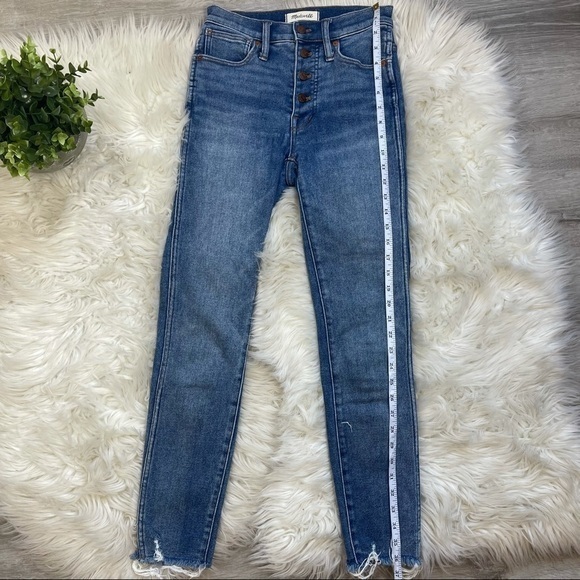 Madewell 10" High Rise Skinny Jeans Cordova‎ Wash - Picture 7 of 14